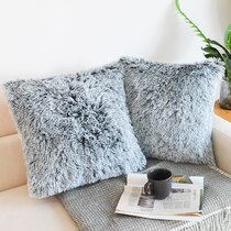 Oversized best sale fur pillows